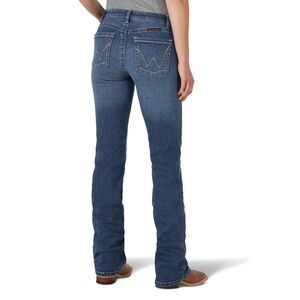 Wrangler Q-Baby Ultimate Riding Jeans Briley Bootcut Blue Size 3 27 x 34